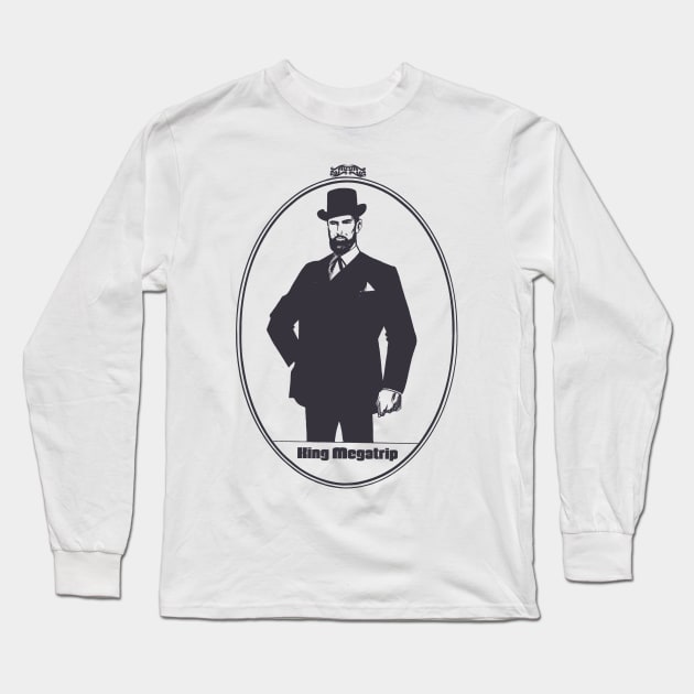 King Megatrip Victorian Long Sleeve T-Shirt by Megatrip